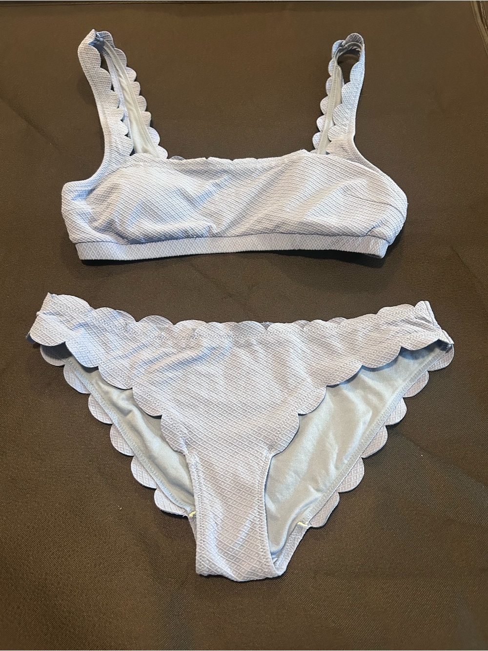 Jessica Simpson Light Blue Scalloped Bikini Set - NWOT